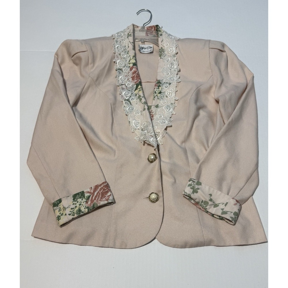 Vintage 80s 90s Linda Hutley for Jeffrey and Dara Designer Blazer Career Size 12
